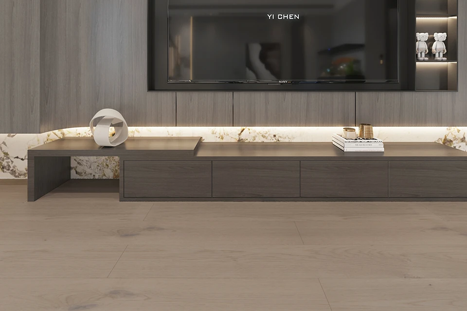 Natural Engineered Flooring Oak Silver Stone Brushed Uv Lacquered 14/3mm By 190mm By 2200mm - Image 3