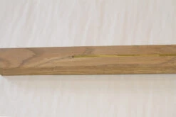 Solid Oak Square Stair Nosing With Brass Silver Stone 25mm By 40mm By 1000mm