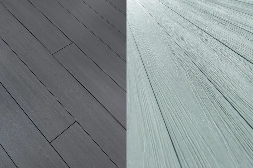 Supremo WPC Double Face Composite Decking Boards Bazelet & Mouse Grey 23mm By 135mm By 2400mm
