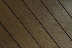 Supremo WPC Double Face Composite Decking Boards Chocolate Teak 23mm By 135mm By 2400mm