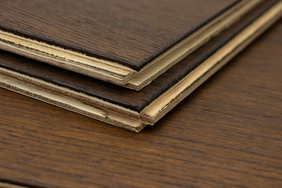 Natural Engineered Flooring Oak Coffee Brushed Uv Lacquered 10/2mm By 150mm By 400-1500mm - Image 4