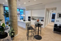 Natural Engineered Flooring Oak Herringbone White Cream UV Oiled 14/3mm By 100mm By 600mm