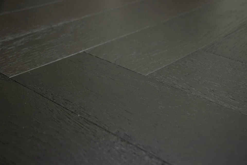 Natural Engineered Flooring Oak Herringbone Jet Black Brushed UV Lacquered 15/4mm By 90mm By 600mm - Image 3