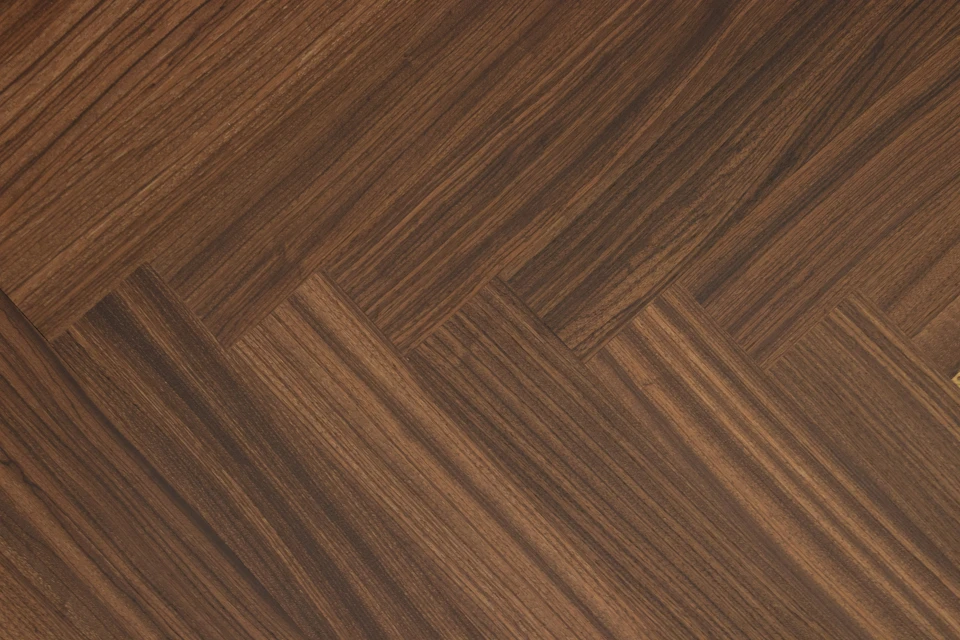 Prime Engineered Flooring African Walnut Herringbone Brushed Matt UV Lacquered 14/3mm By 97mm By 790mm - Image 3