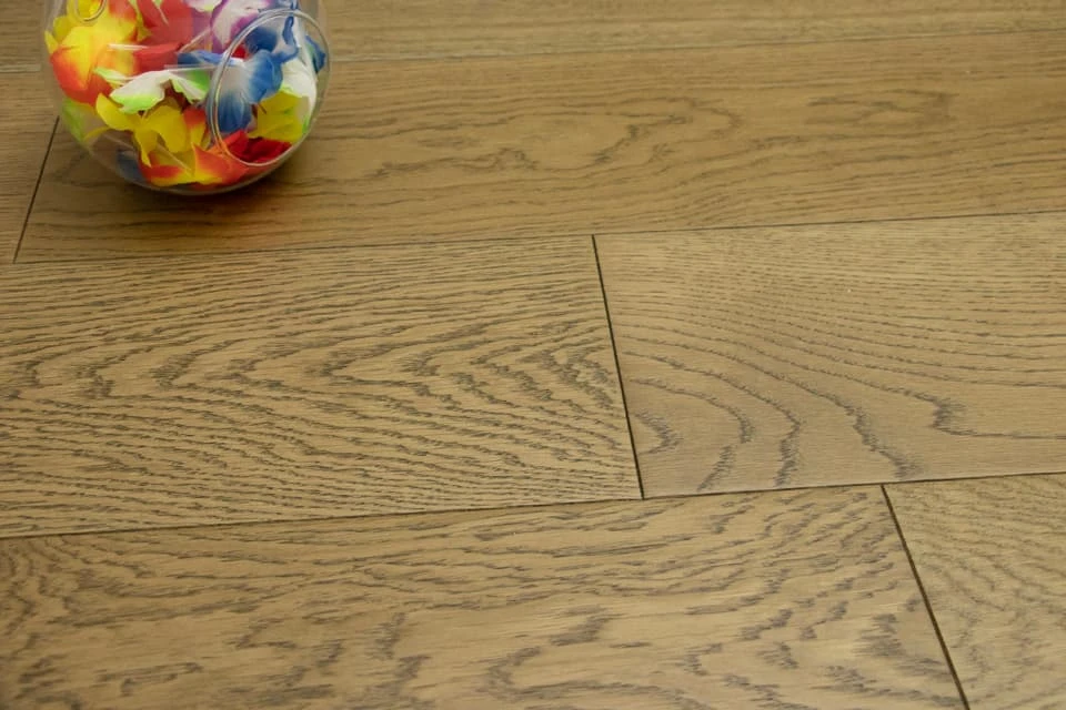 Prime Engineered Flooring Oak Cognac Brushed UV Lacquered 14/3mm By 150mm By 400-1500mm