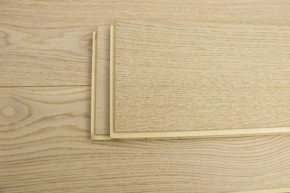 Natural Engineered Flooring Oak Polar Light Sand Brushed UV Oiled 14/4mm By 150mm By 2000mm - Image 5