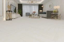 Masada Light Grey Herringbone Laminate Flooring 12mm By 120mm By 600mm