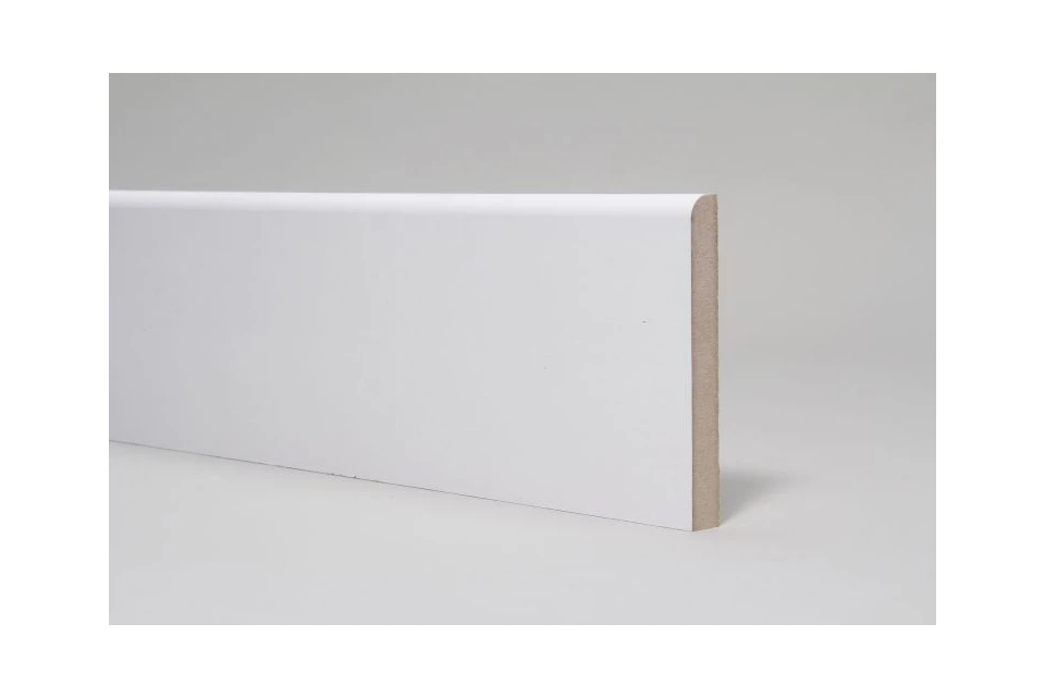 White MDF Pencil Round Skirting 15mm By 95mm By 2400mm