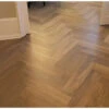 Prime Engineered Flooring Oak Click Herringbone Native Light Brushed Uv Lacquered 12/3mm By 120mm By 600mm