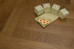 Natural Engineered Flooring Oak Herringbone Macchiato UV Lacquered No Bevel 11/3.6mm By 70mm By 490mm