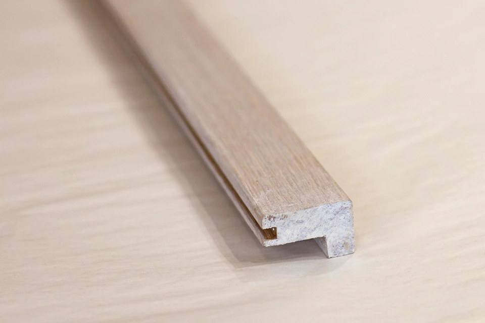 Solid Oak Square Stair Nosing Non Visible 25mm By 60mm By 1000mm