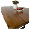 European Oak Dining Room Table Top LiVe Edge UV Lacquered (with Resin) 35mm By 1020mm By 1520mm