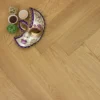 Prime Engineered Flooring Oak Herringbone Brushed UV Semi Matt Lacquered 14/3mm By 98mm By 490mm