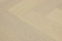Select Engineered Flooring Oak Herringbone Double White Brushed UV Lacquered 14/3mm By 128mm By 700mm