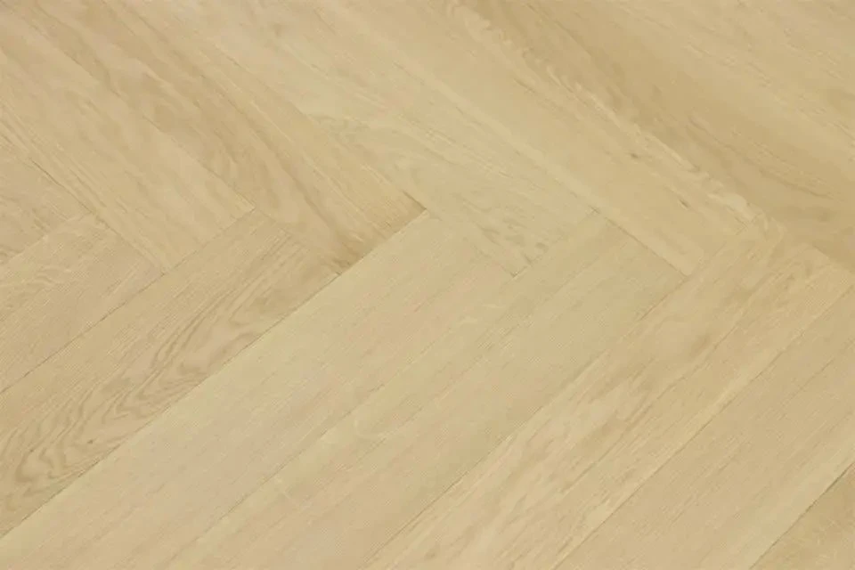 Prime Engineered Flooring Oak Herringbone Non Visible Brushed Matt Lacquered 14/3mm By 126mm By 505mm