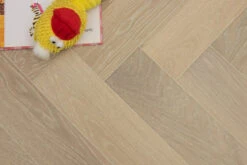 Prime Engineered Flooring Oak Herringbone Pure Brushed Wax Oiled 14/3mm By 120mm By 600mm