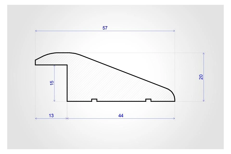 Reducer Solid Oak Unfinished 20mm By 960mm - Image 3