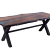 Bog Oak Dining Room Table Top Live Edge Hardwax Oiled (with Resin) 35mm By 930mm By 2100mm