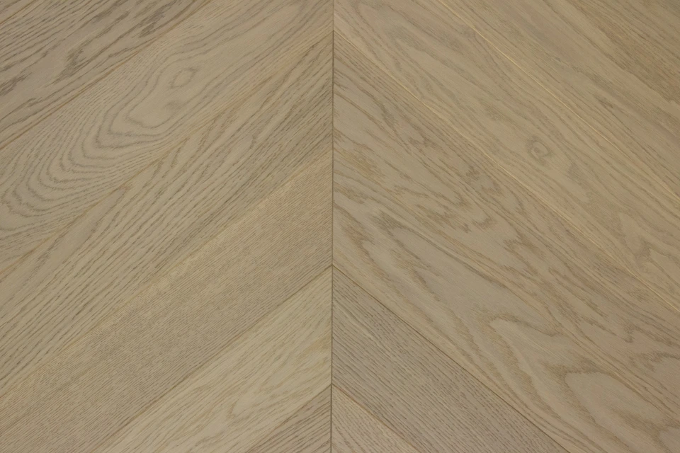 Natural Engineered Flooring Oak Chevron Silver Stone Brushed Uv Lacquered 15/4mm By 90mm By 600mm - Image 3