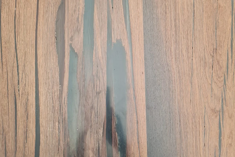 Bog Oak Dining Room Table Top Live Edge Hardwax Oiled (with Resin) 35mm By 880mm By 3150mm - Image 5