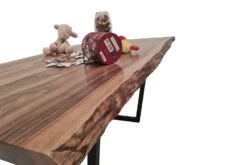 European Walnut Dining Room Table Top LiVe Edge UV Lacquered (with Resin) 38mm By 940mm By 1690mm