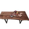 European Walnut Dining Room Table Top LiVe Edge UV Lacquered (with Resin) 35mm By 820mm By 1540mm