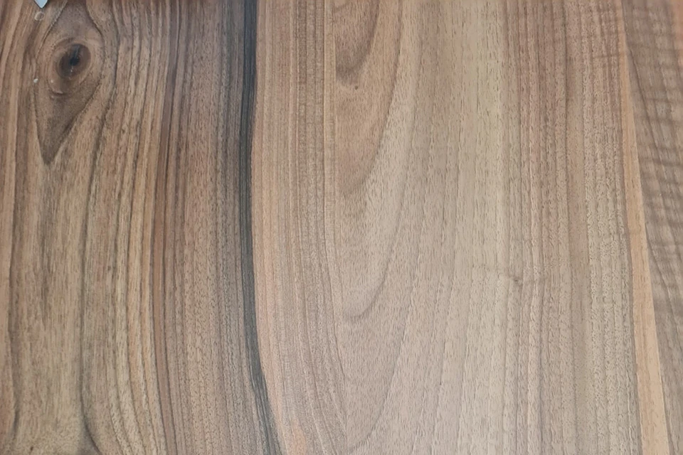 European Walnut Dining Room Table Top LiVe Edge UV Lacquered (with Resin) 38mm By 660mm By 950mm - Image 4