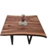 European Walnut Dining Room Table Top LiVe Edge UV Lacquered (with Resin) 38mm By 870mm By 1000mm