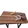 European Walnut Dining Room Table Top LiVe Edge UV Lacquered (with Resin) 30mm By 840mm By 1080mm