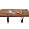 European Walnut Dining Room Table Top LiVe Edge UV Lacquered (with Resin) 37mm By 870mm By 1940mm