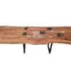 European Oak Dining Room Table Top LiVe Edge UV Lacquered (with Resin) 35mm By 1060mm By 2930mm