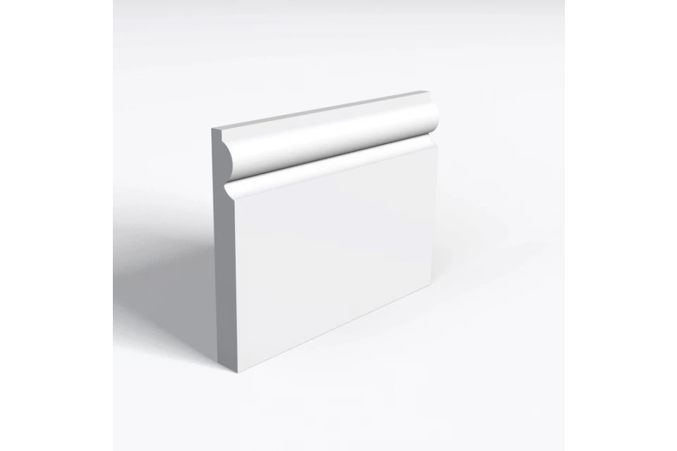 White MDF Skirting15mm By 165mm By 2400mm